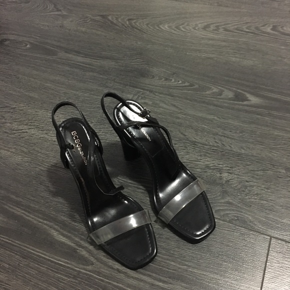 BCBGeneration Black ans Clear strap heels - Picture 2 of 3